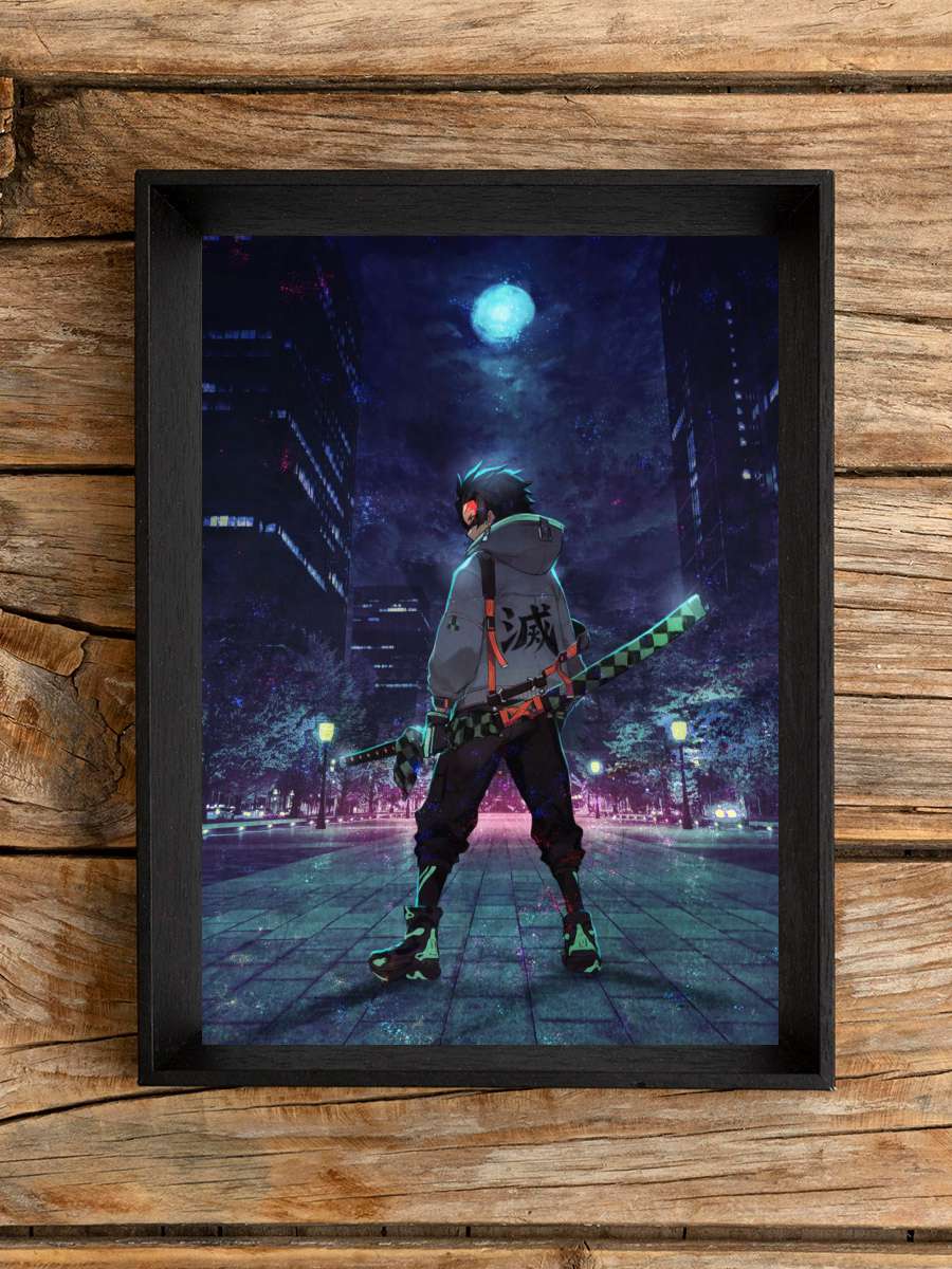 Tanjiro Kamado Anime Poster Çerçevesiz Yüksek Kalite Anime Duvar Poster