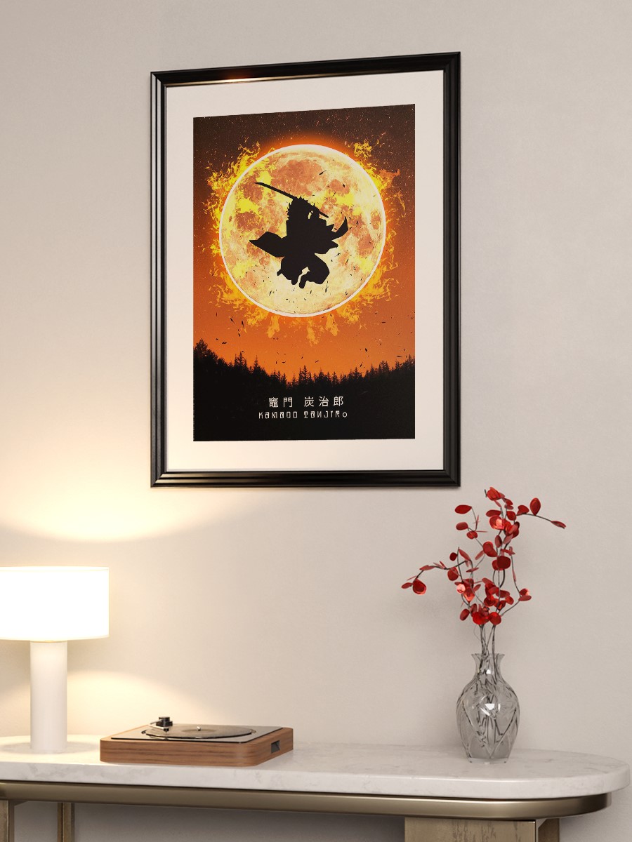 Tanjiro Kamado Anime Poster Çerçevesiz Yüksek Kalite Anime Duvar Poster