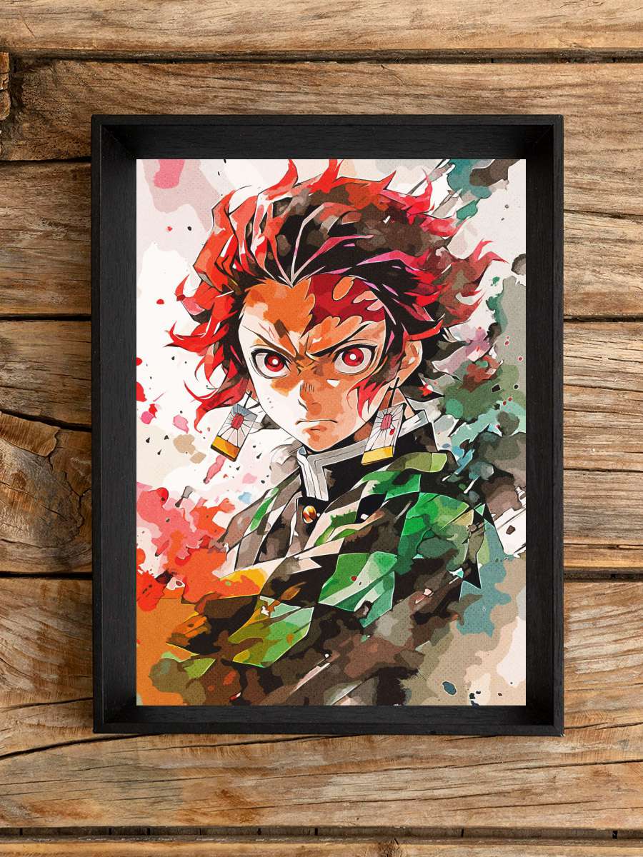 Tanjiro Kamado Anime Poster Çerçevesiz Yüksek Kalite Anime Duvar Poster
