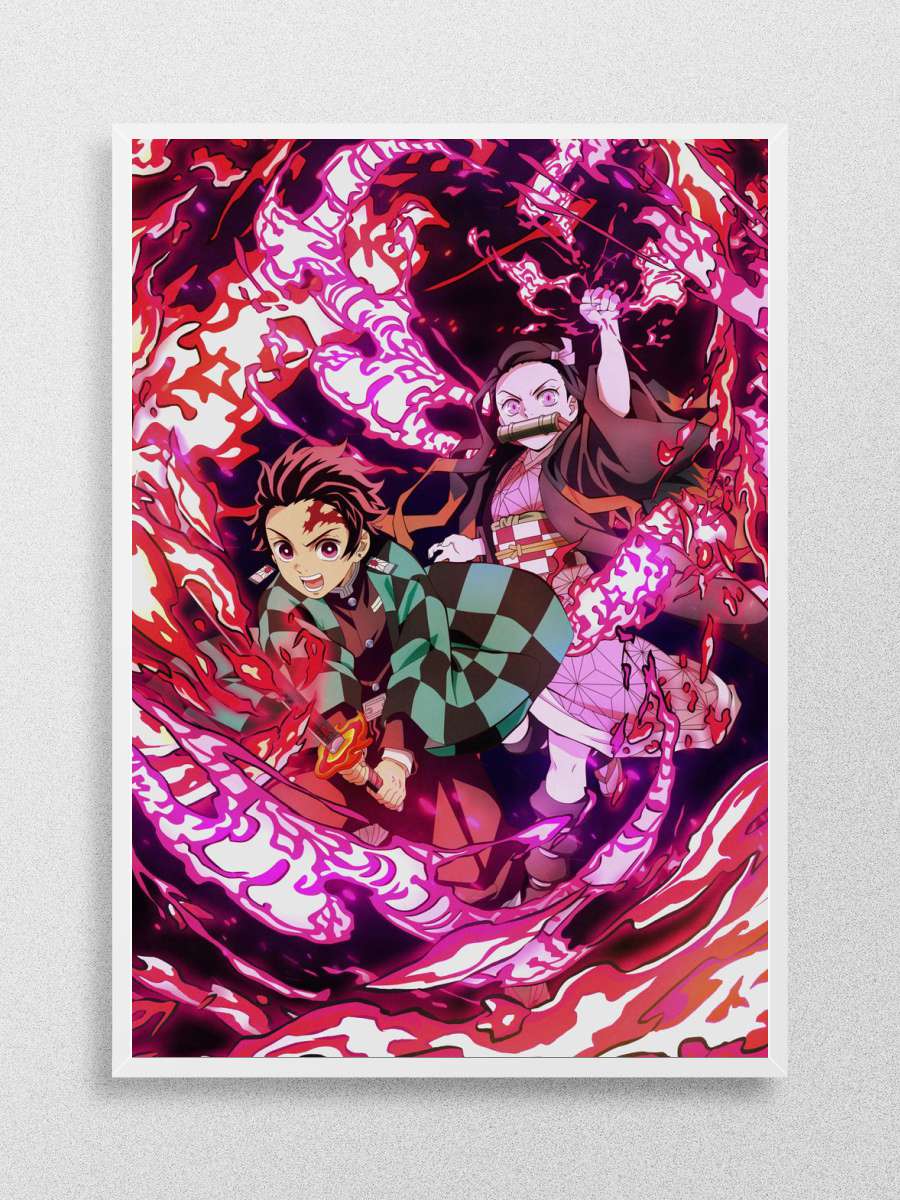 tanjirou Anime Poster Çerçevesiz Yüksek Kalite Anime Duvar Poster