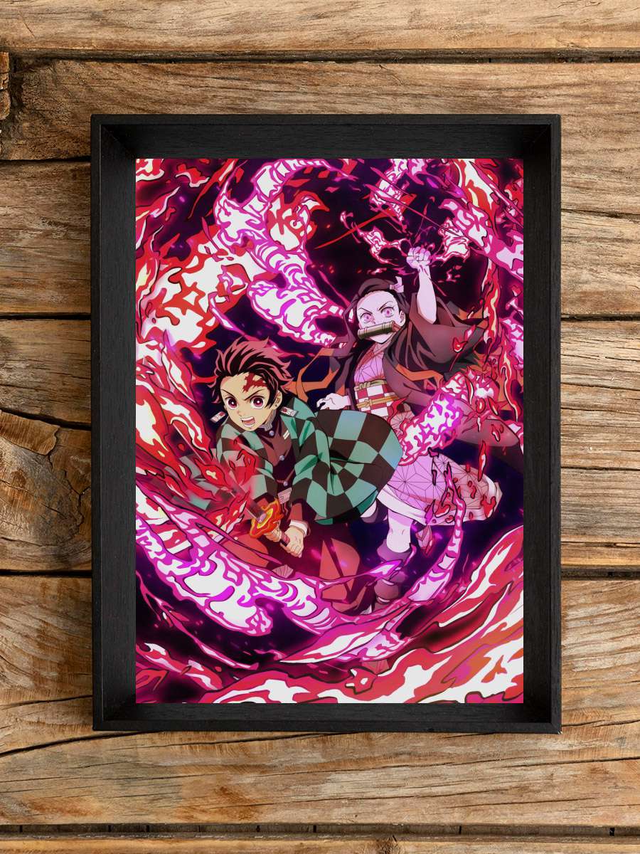 tanjirou Anime Poster Çerçevesiz Yüksek Kalite Anime Duvar Poster
