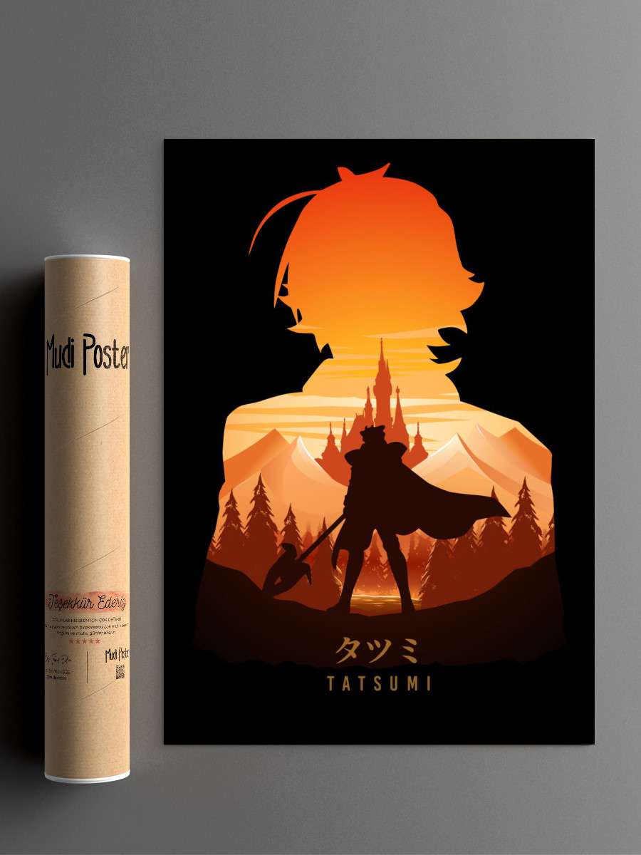 Tatsumi Akame Ga Kill Anime Poster Çerçevesiz Yüksek Kalite Anime Duvar Poster