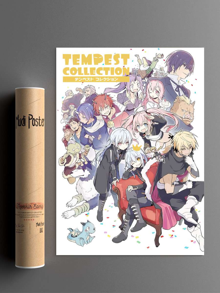 Tensei Shitara Slime Anime Poster Çerçevesiz Yüksek Kalite Anime Duvar Poster