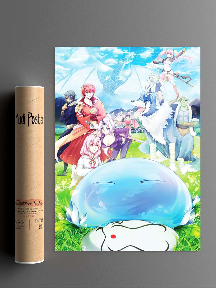 Tensei Shitara Slime Anime Poster Çerçevesiz Yüksek Kalite Anime Duvar Poster