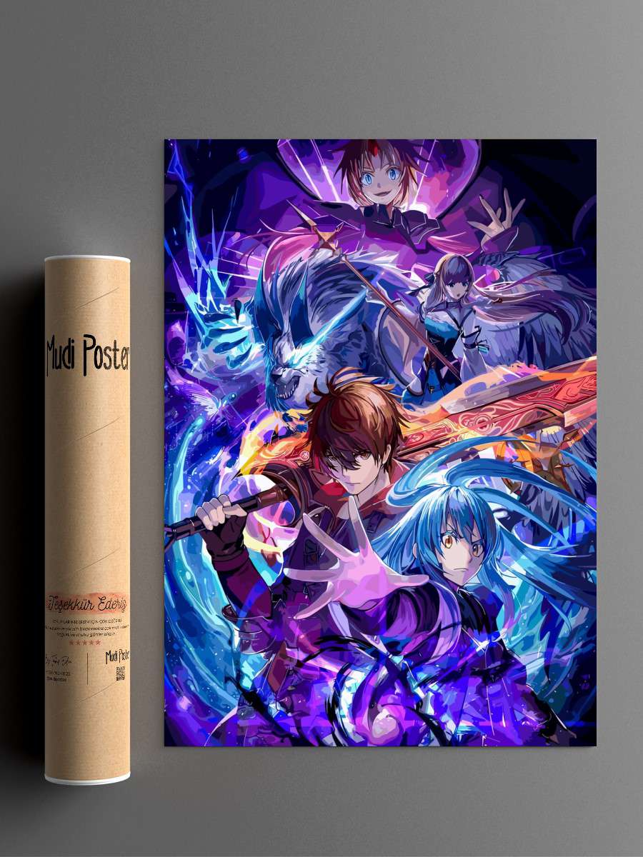 Tensei Slime Anime Poster Çerçevesiz Yüksek Kalite Anime Duvar Poster