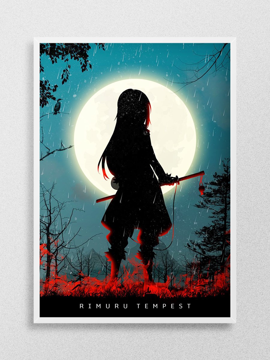 Tensura Rimuru Tempest Anime Poster Çerçevesiz Yüksek Kalite Anime Duvar Poster