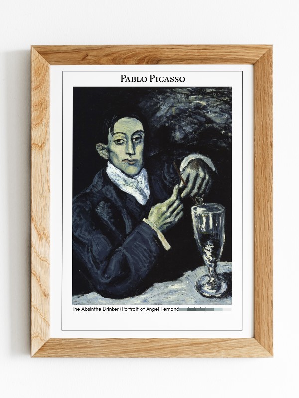 Pablo Picasso The Absinthe Drinker (Portrait of Angel Fernandez de Soto) Poster
