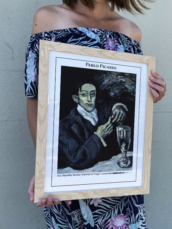 Pablo Picasso The Absinthe Drinker (Portrait of Angel Fernandez de Soto) Poster