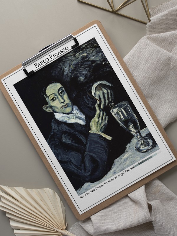Pablo Picasso The Absinthe Drinker (Portrait of Angel Fernandez de Soto) Poster