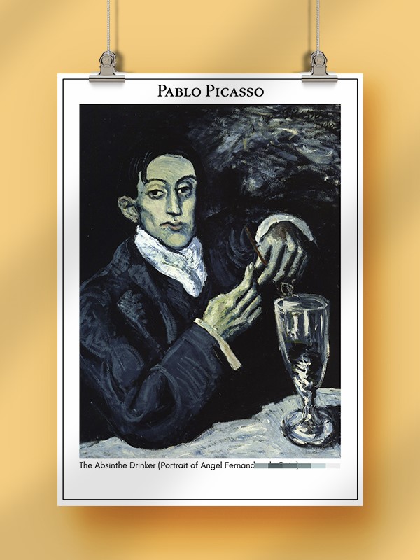 Pablo Picasso The Absinthe Drinker (Portrait of Angel Fernandez de Soto) Poster