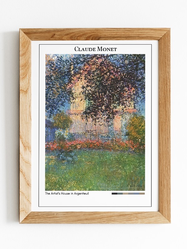 Claude Monet The Artist's House in Argenteuil Poster