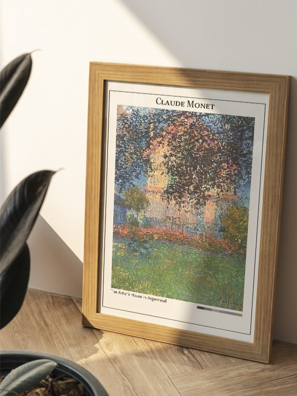 Claude Monet The Artist's House in Argenteuil Poster