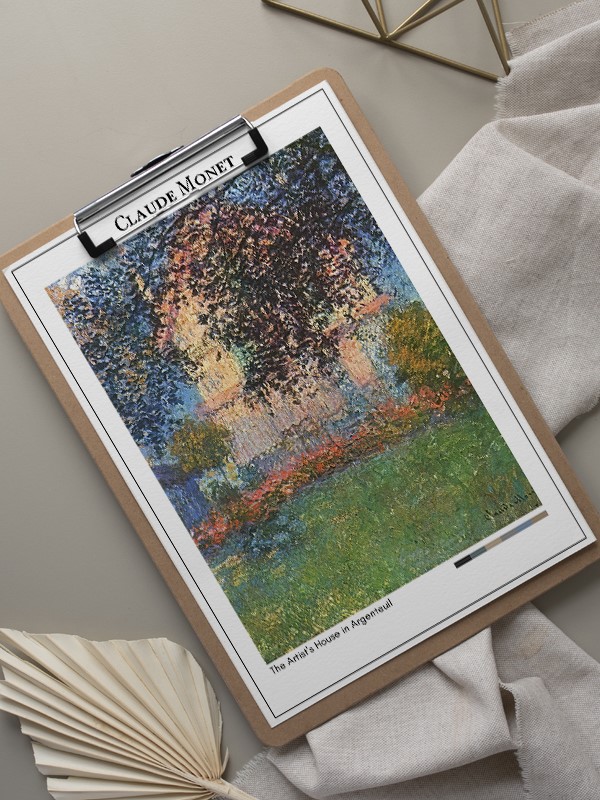 Claude Monet The Artist's House in Argenteuil Poster
