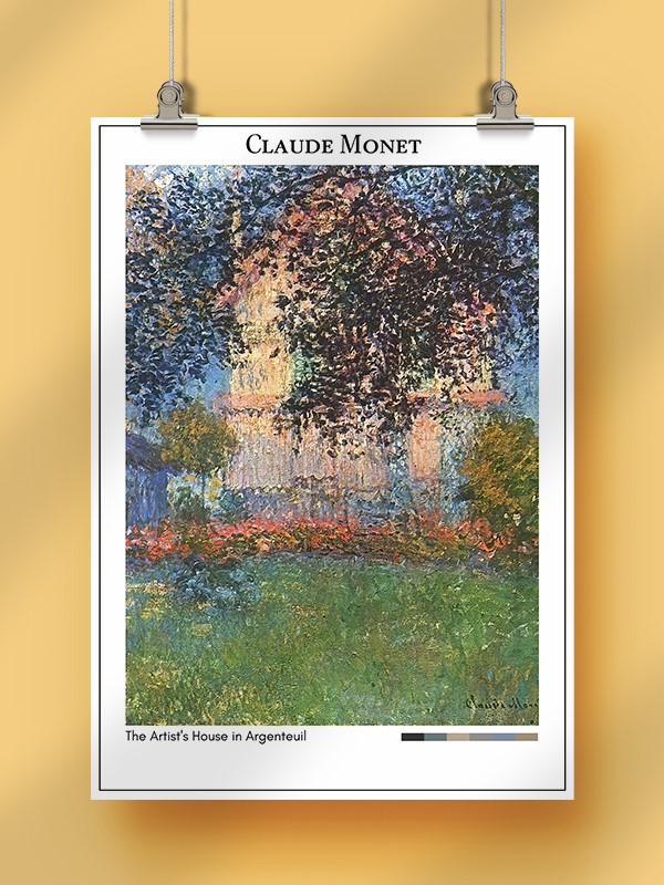 Claude Monet The Artist's House in Argenteuil Poster