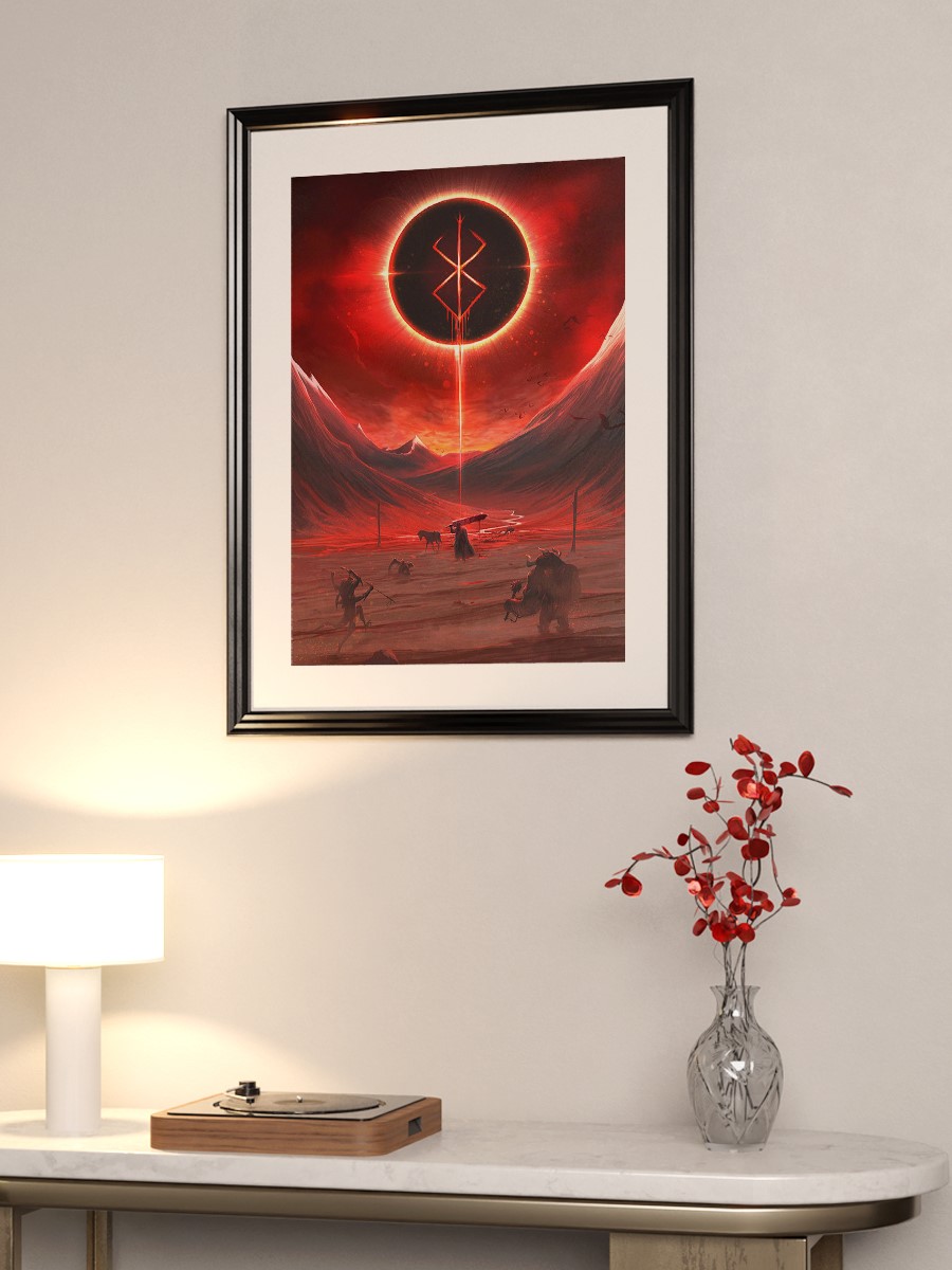 The black swordsman Anime Poster Çerçevesiz Yüksek Kalite Anime Duvar Poster
