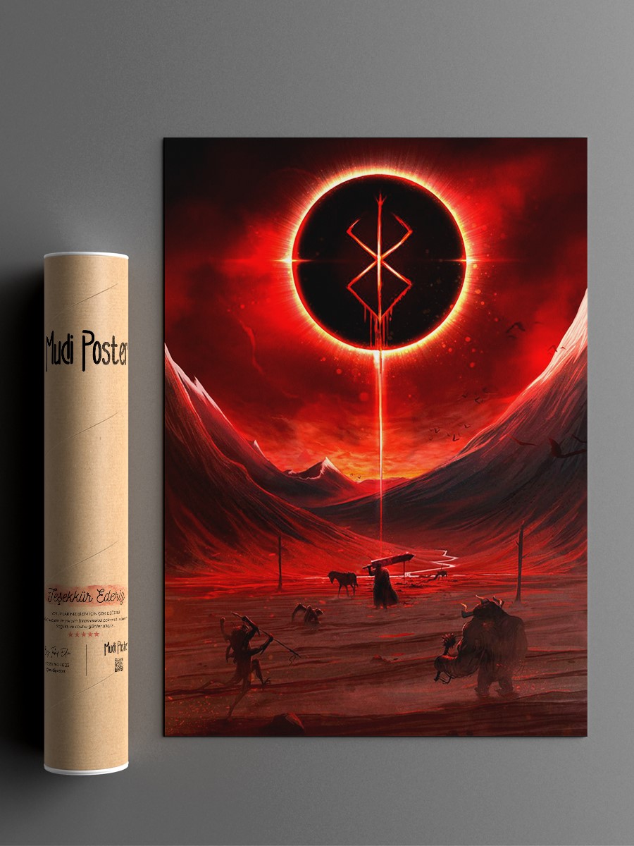 The black swordsman Anime Poster Çerçevesiz Yüksek Kalite Anime Duvar Poster
