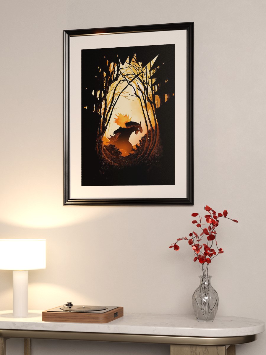 The burned forest Anime Poster Çerçevesiz Yüksek Kalite Anime Duvar Poster
