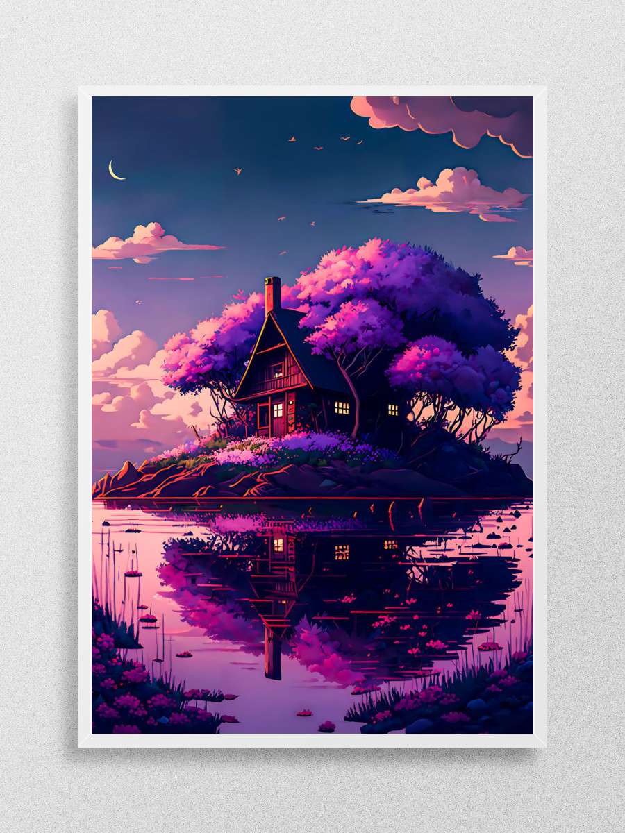 The Cabin Island Anime Poster Çerçevesiz Yüksek Kalite Anime Duvar Poster
