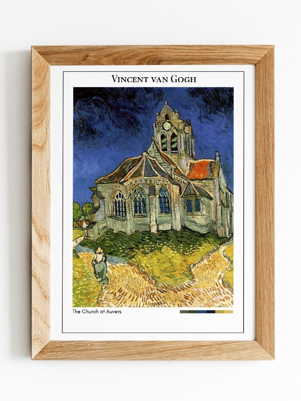 Vincent van Gogh The Church at Auvers Poster