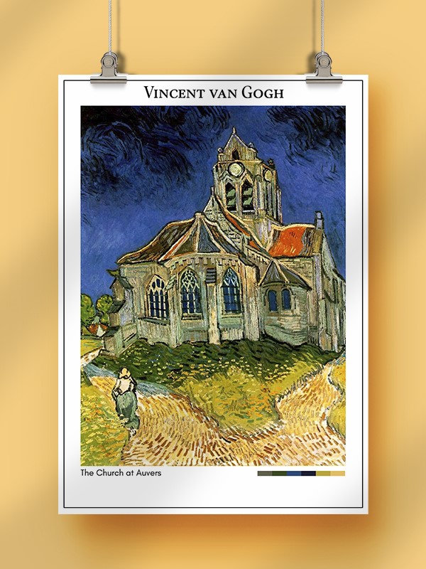 Vincent van Gogh The Church at Auvers Poster