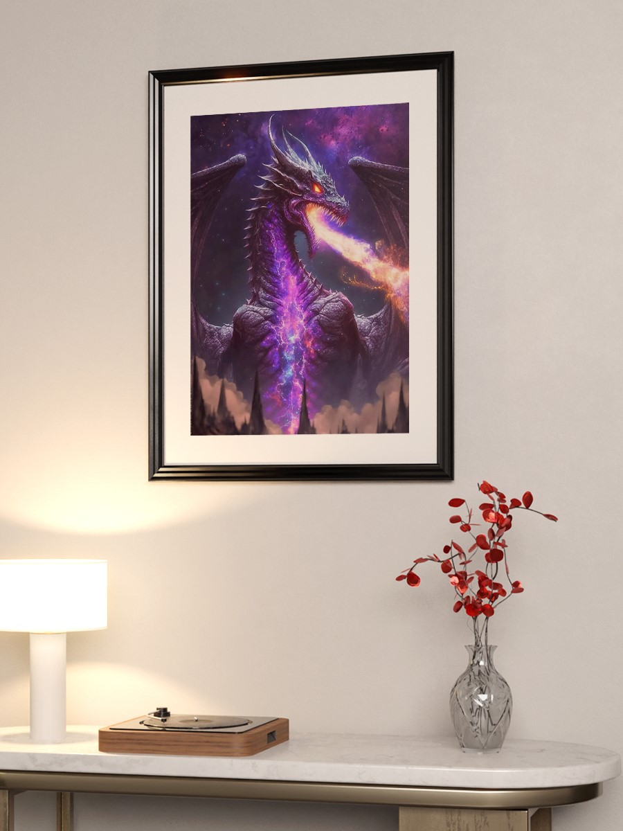 The Cosmic Dragon King Anime Poster Çerçevesiz Yüksek Kalite Anime Duvar Poster