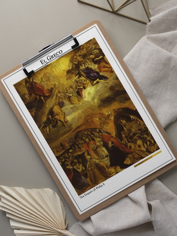 El Greco The Dream of Philip II Poster