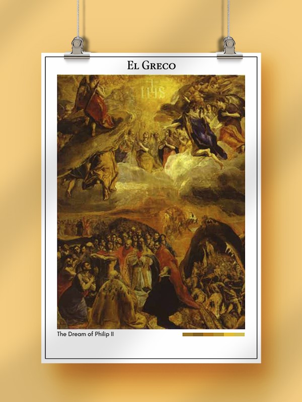 El Greco The Dream of Philip II Poster