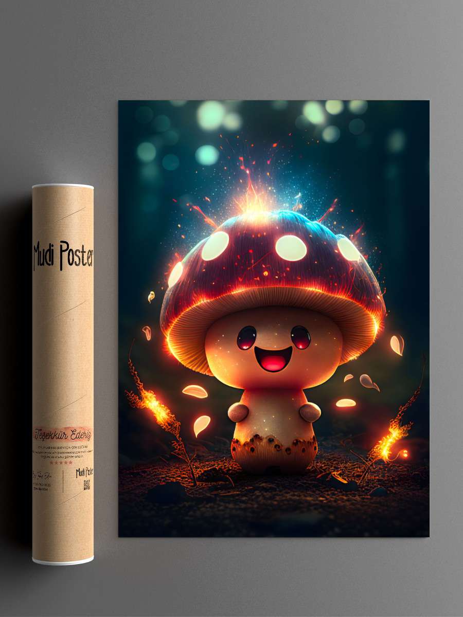 The Enchanted Mushroom Anime Poster Çerçevesiz Yüksek Kalite Anime Duvar Poster