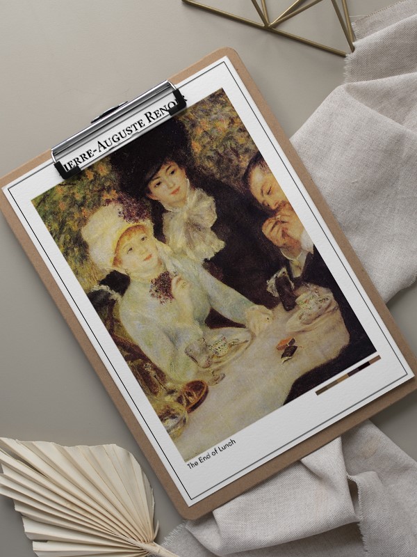 Pierre-Auguste Renoir The End of Lunch Poster