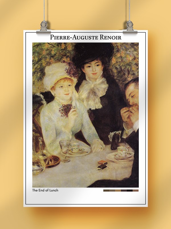 Pierre-Auguste Renoir The End of Lunch Poster