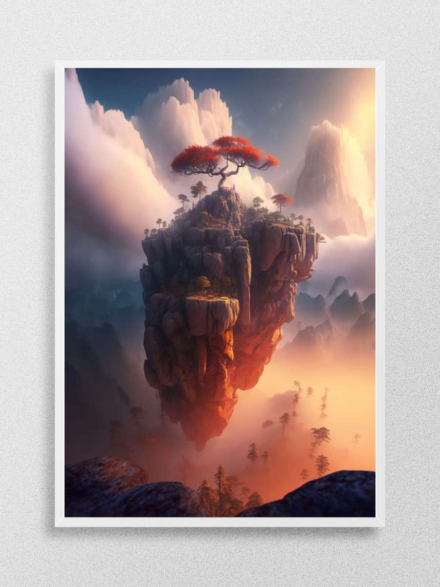 The Floating Castle Anime Poster Çerçevesiz Yüksek Kalite Anime Duvar Poster