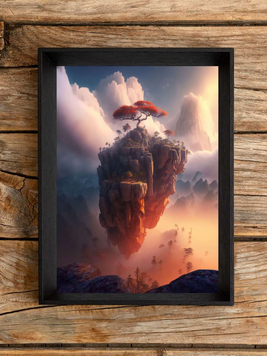 The Floating Castle Anime Poster Çerçevesiz Yüksek Kalite Anime Duvar Poster