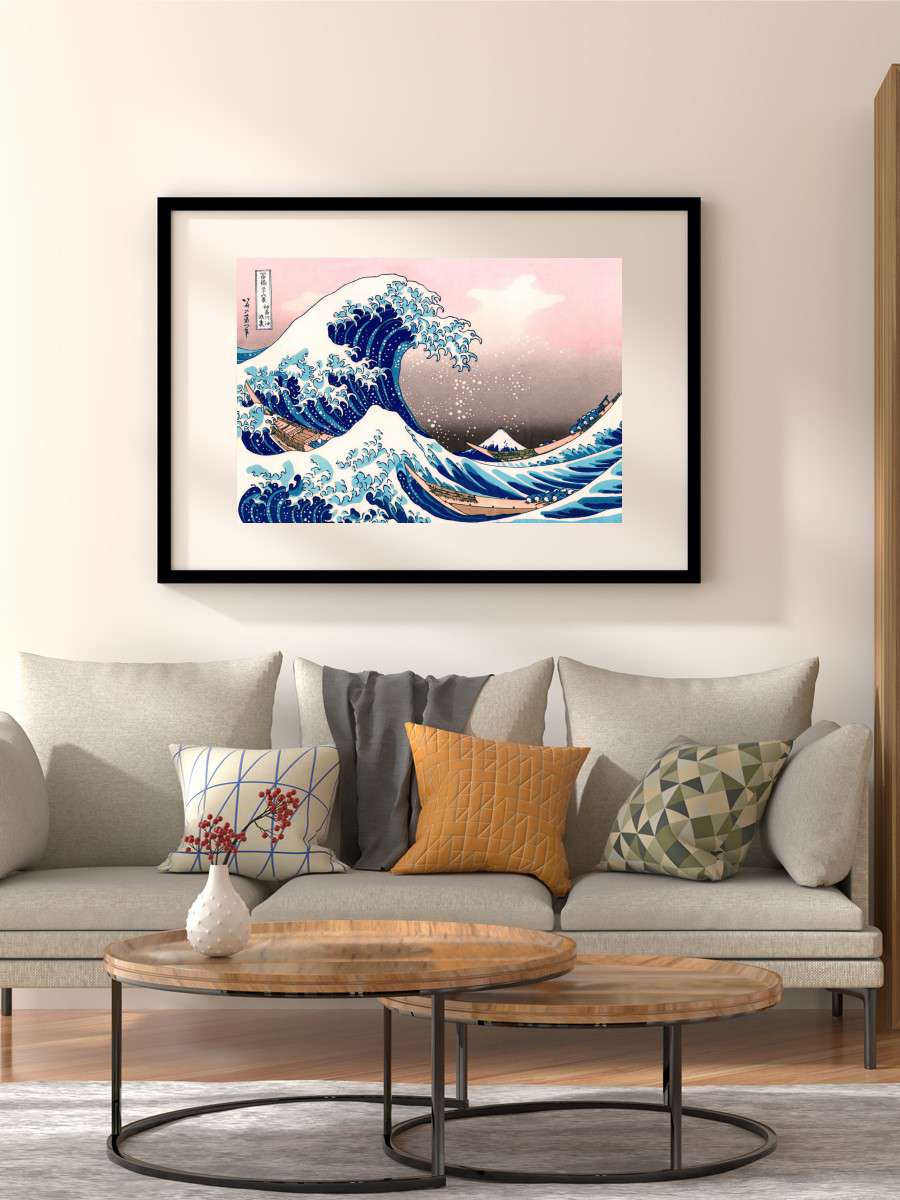 The Great wave of kanagawa Anime Poster Çerçevesiz Yüksek Kalite Anime Duvar Poster