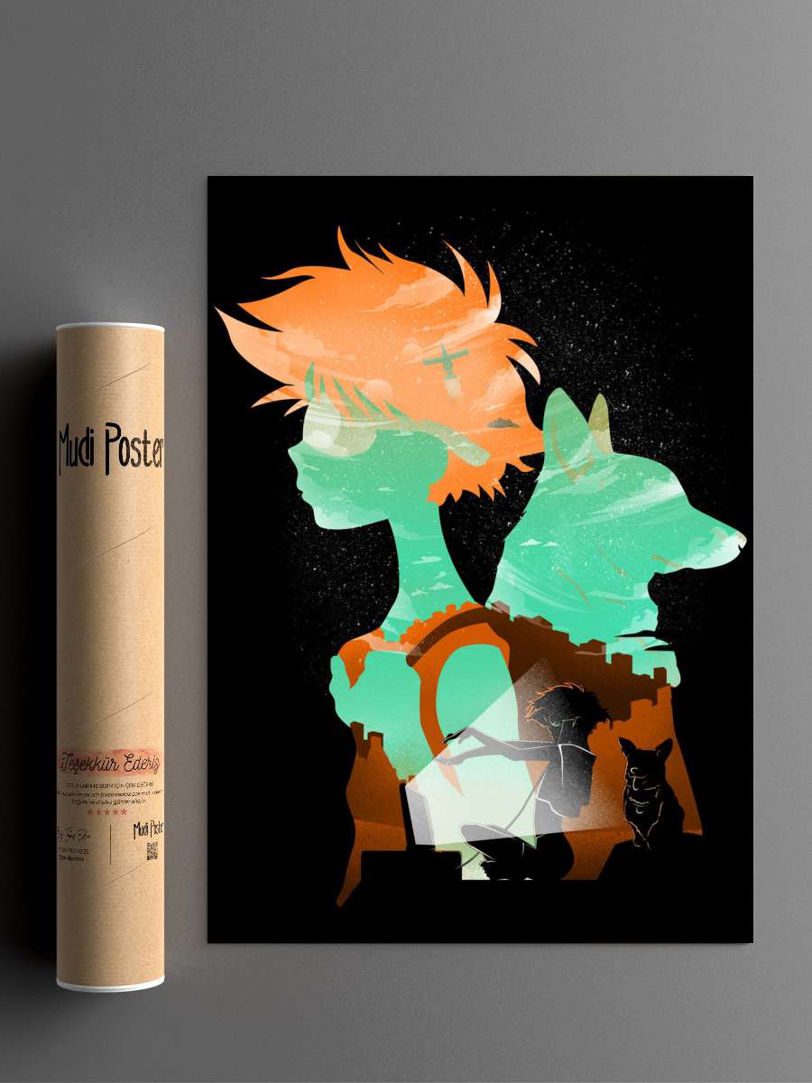The Hacker and The DataDog Anime Poster Çerçevesiz Yüksek Kalite Anime Duvar Poster