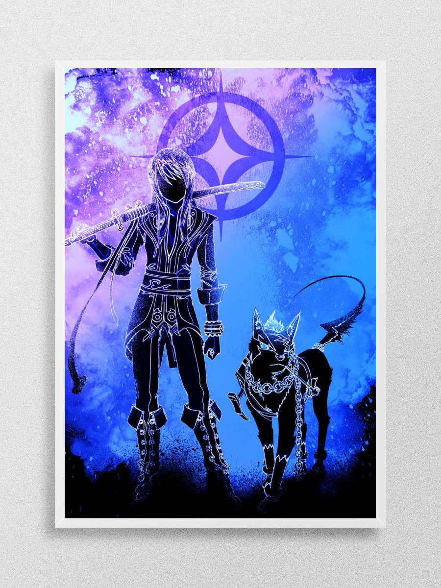 The hero and his dog Soul Anime Poster Çerçevesiz Yüksek Kalite Anime Duvar Poster
