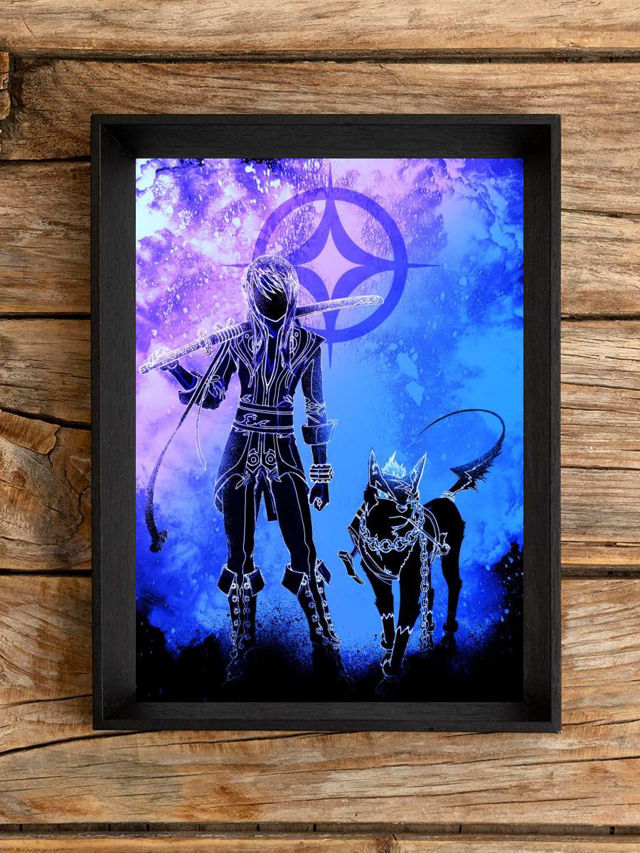 The hero and his dog Soul Anime Poster Çerçevesiz Yüksek Kalite Anime Duvar Poster