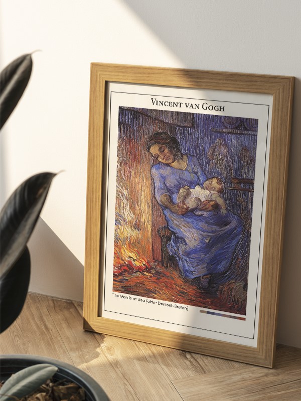 Vincent van Gogh The Man is at Sea (after Demont-Breton) Poster