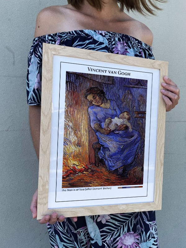 Vincent van Gogh The Man is at Sea (after Demont-Breton) Poster