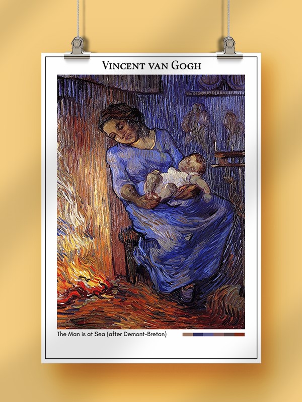 Vincent van Gogh The Man is at Sea (after Demont-Breton) Poster