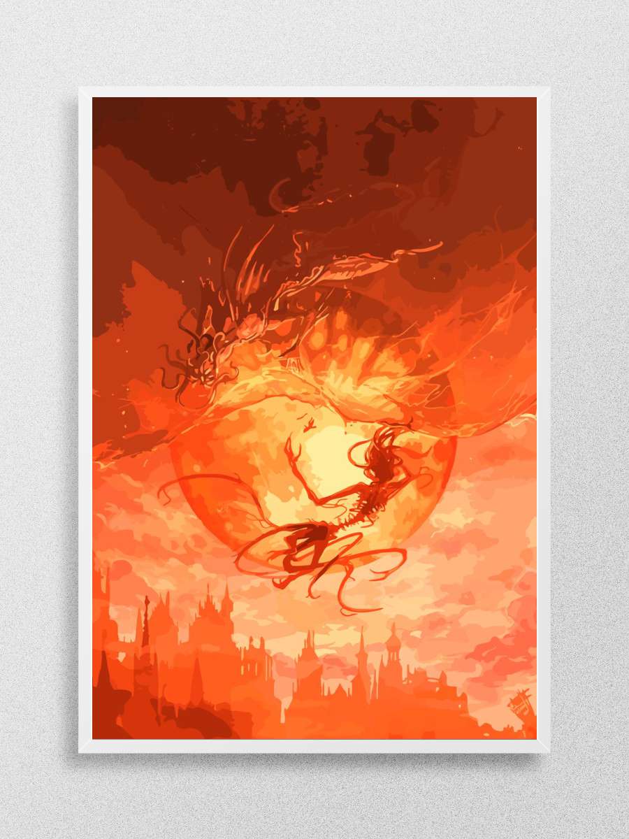 The old hunters Bloodborne Anime Poster Çerçevesiz Yüksek Kalite Anime Duvar Poster