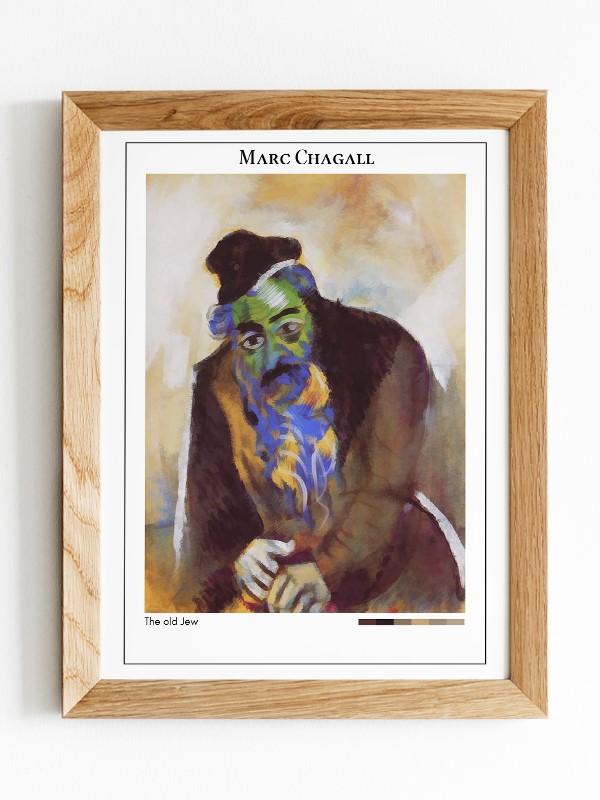 Marc Chagall The old Jew Poster