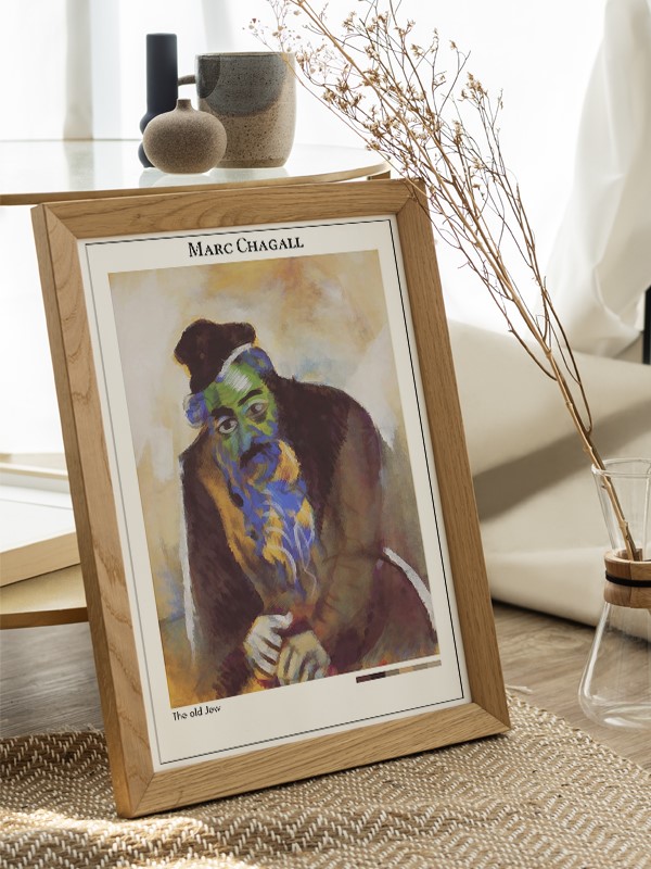 Marc Chagall The old Jew Poster