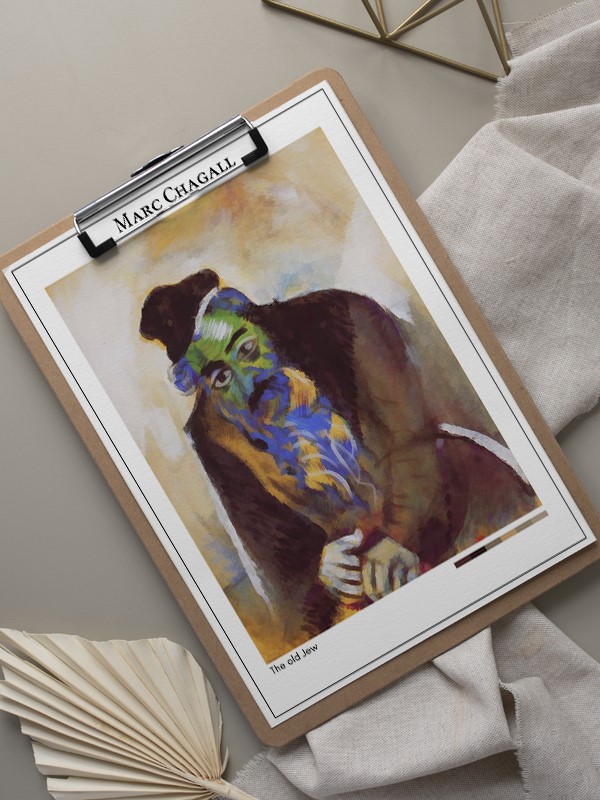 Marc Chagall The old Jew Poster