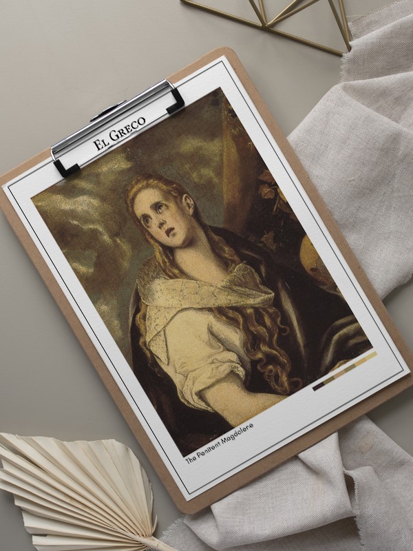 El Greco The Penitent Magdalene Poster