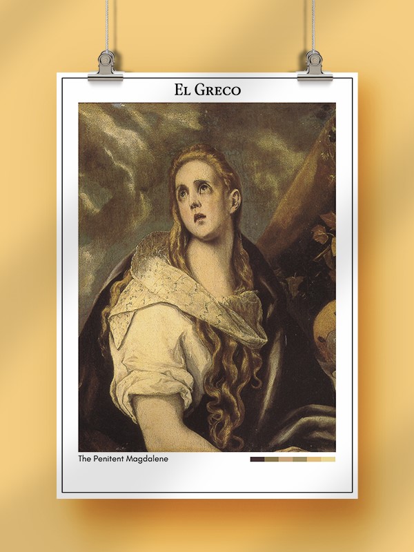 El Greco The Penitent Magdalene Poster