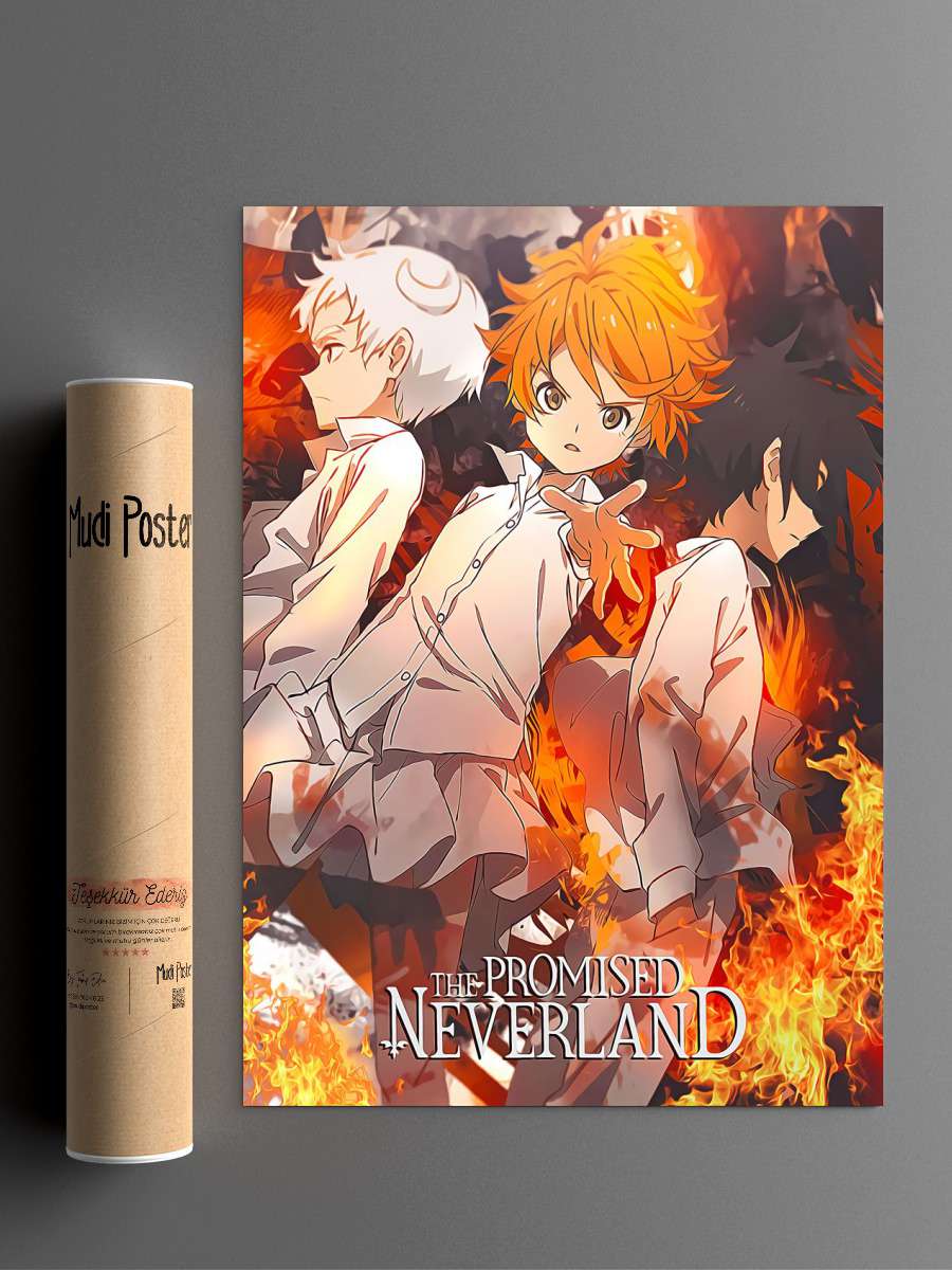 The Promised Neverland Anime Poster Çerçevesiz Yüksek Kalite Anime Duvar Poster