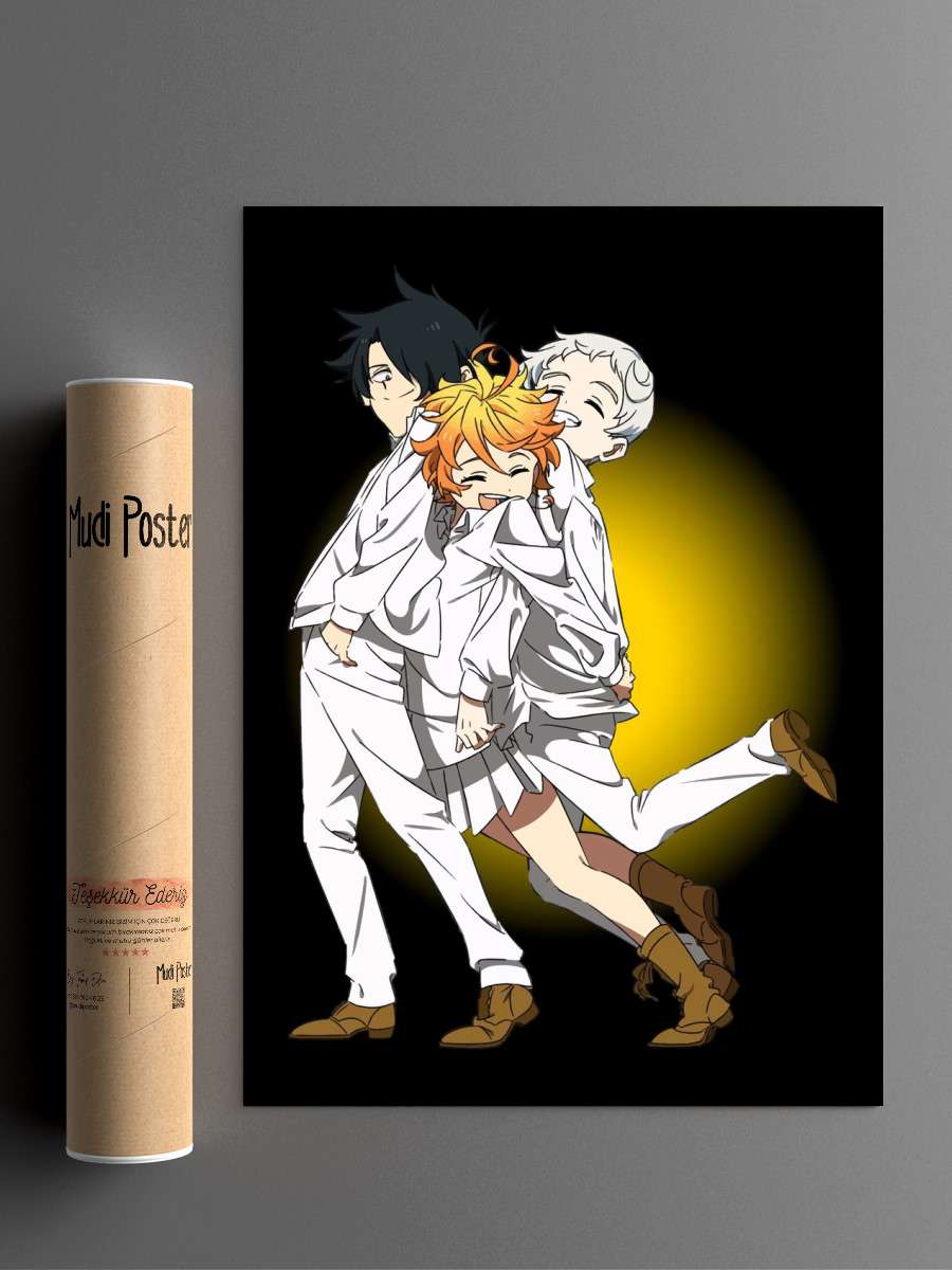 The Promised Neverland Anime Poster Çerçevesiz Yüksek Kalite Anime Duvar Poster