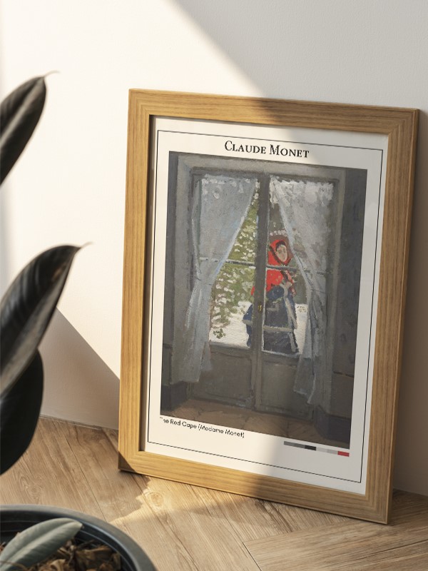 Claude Monet The Red Cape (Madame Monet) Poster