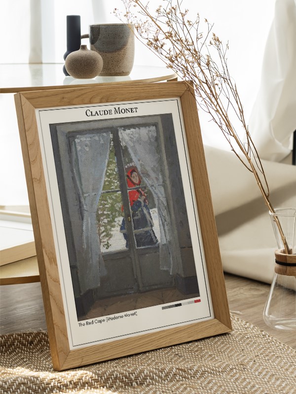 Claude Monet The Red Cape (Madame Monet) Poster