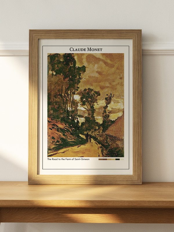 Claude Monet The Road to the Farm of Saint-Simeon Poster
